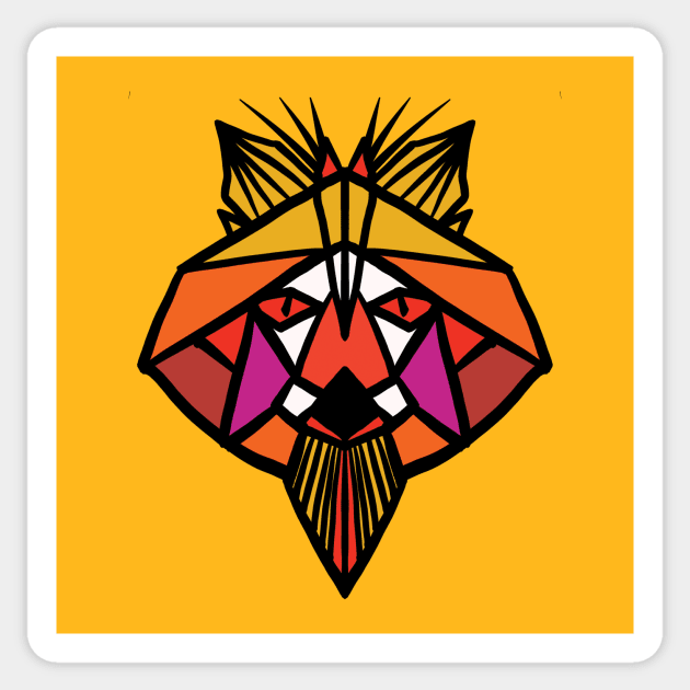 wolf face Sticker by Conqcreate Design